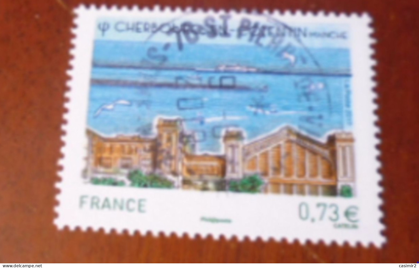 5163  OBLITERATION RONDE SUR TIMBRE NEUF CHERBOURG - Used Stamps