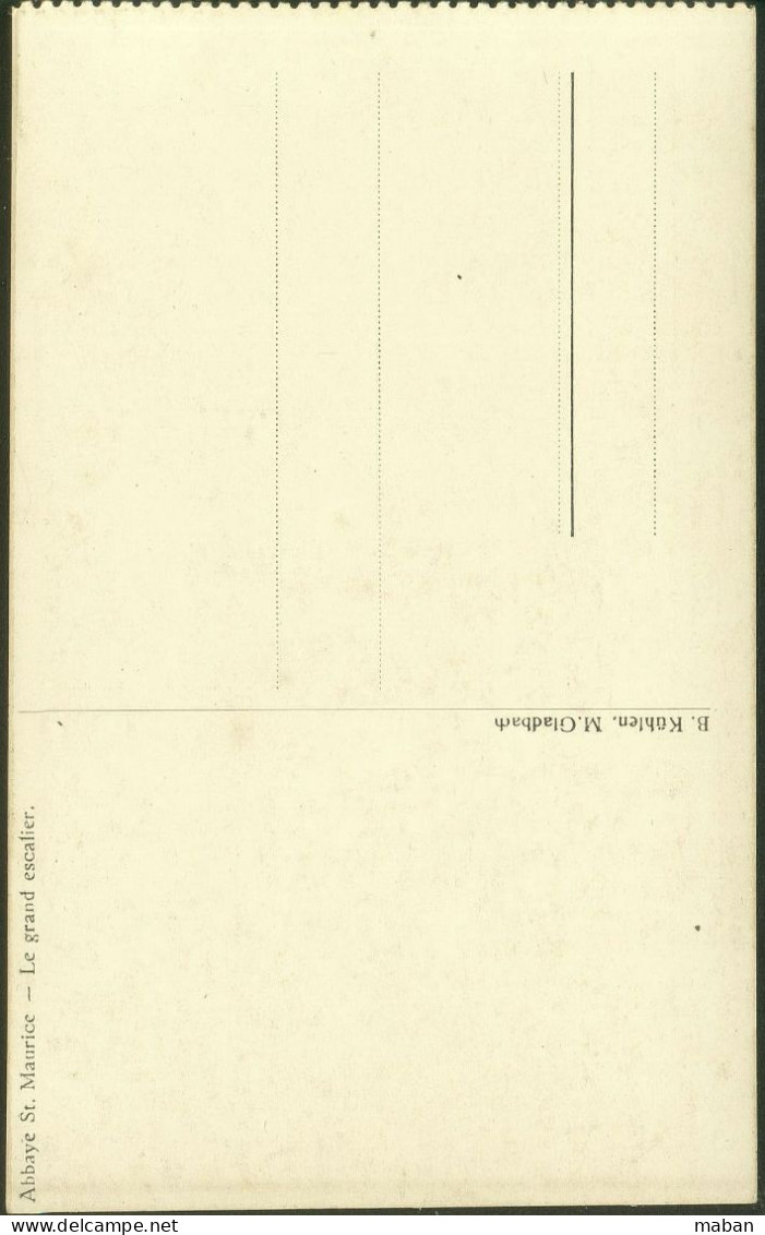 Abbaye St. Maurice - Le Grand Escalier - B. Kuhlen M. Gladbach Ca 1915 - Clervaux