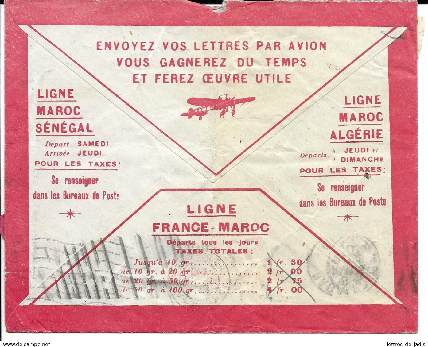 Env Latecoere Cad SEVRES 5/3/1930 Pour RABAT (maroc) TB - 1927-1959 Storia Postale