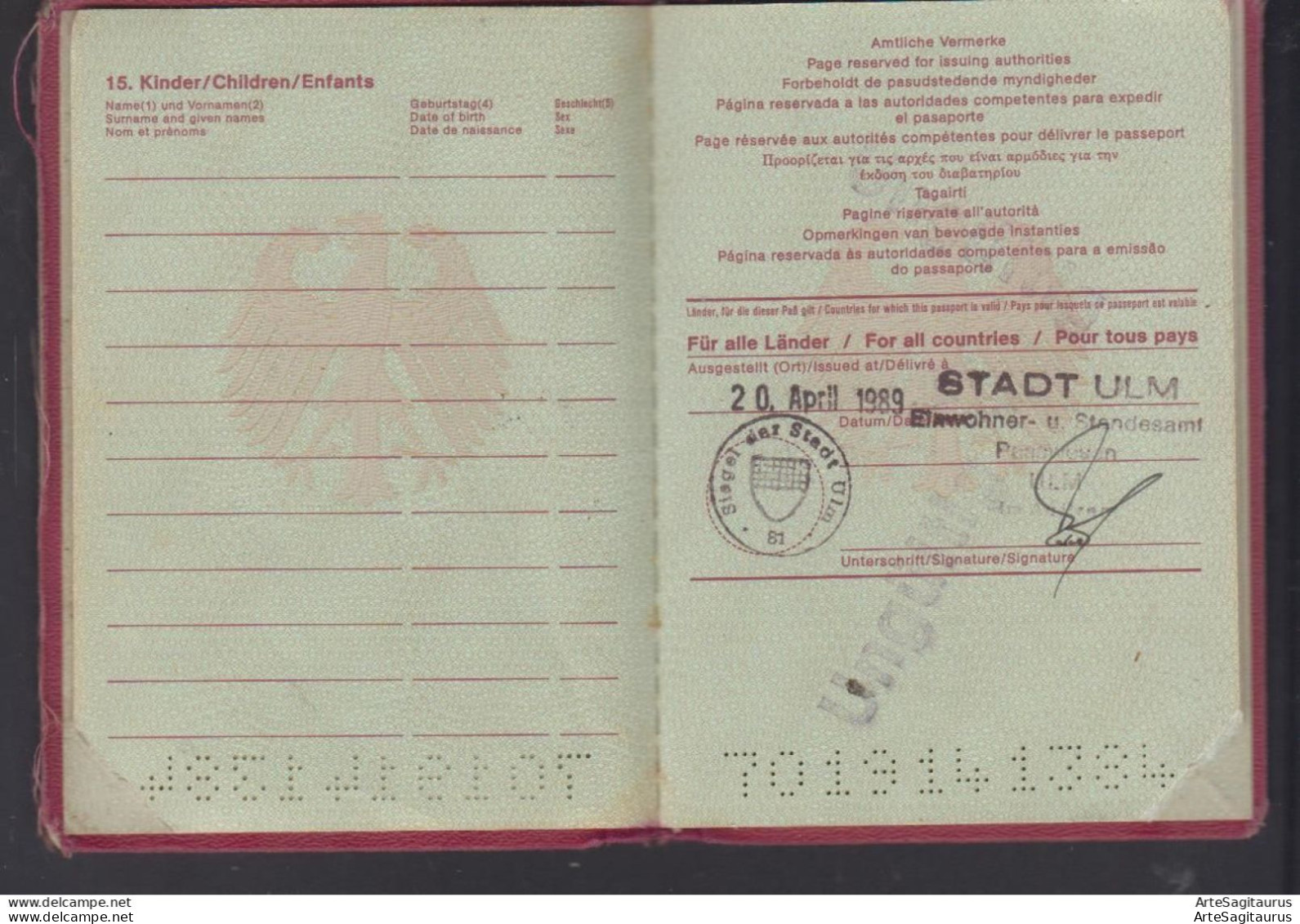 GERMANY, EU, PASSPORT, Yugoslavia, Austria, Macedonia + - Historical Documents