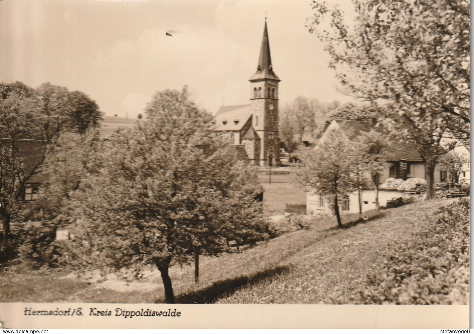 Hermsdorf ü. Dipp. ,   1968    Kirche - Andere & Zonder Classificatie
