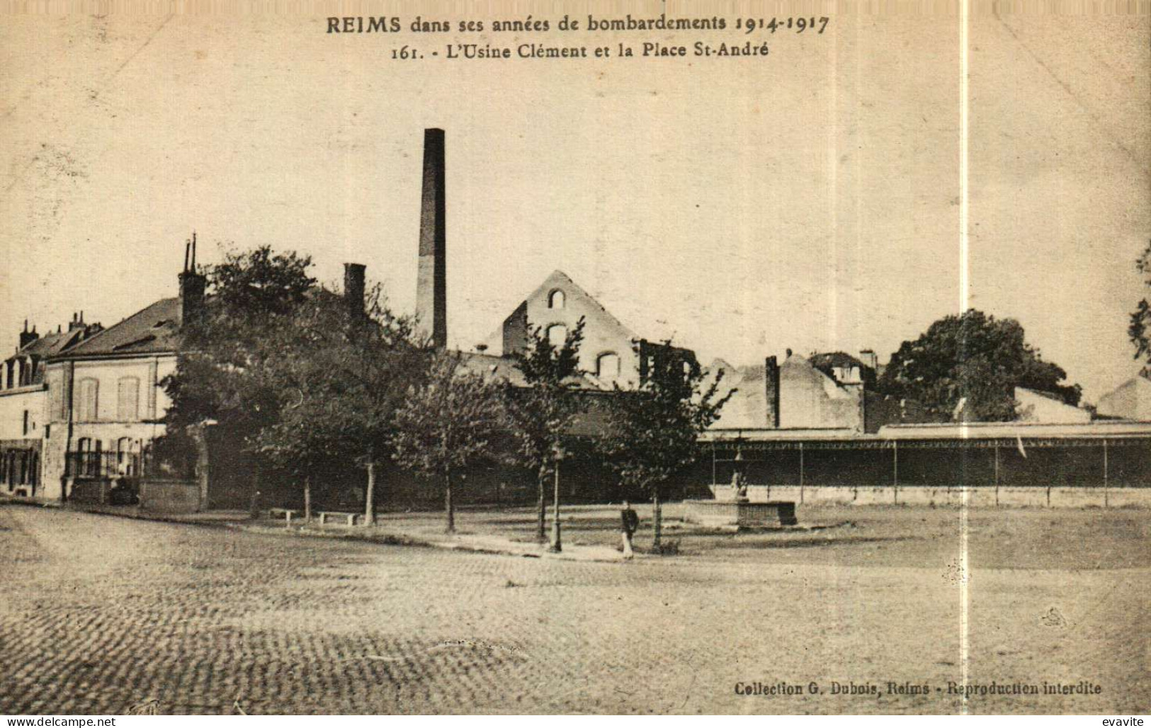 CPA  (51)     REIMS   L'Usine Clément Et La Place St-André - Reims