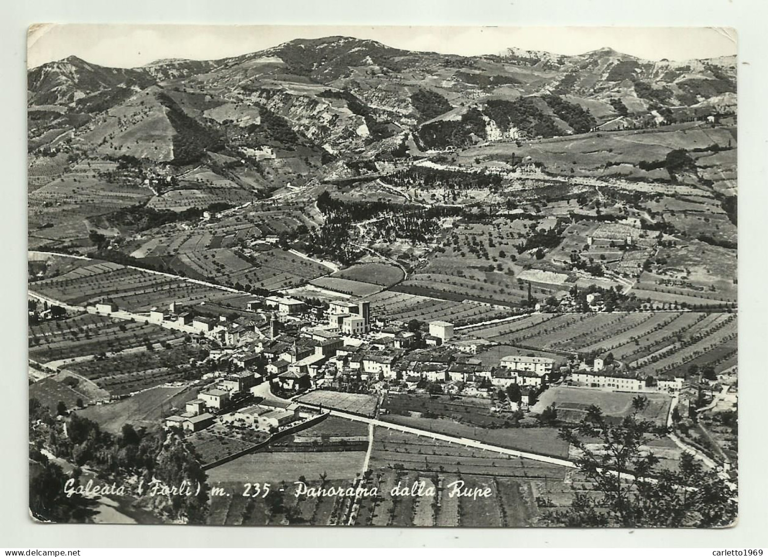 GALEATA ( FORLI ) PANORAMA DALLA RUPE   - VIAGGIATA FG - Forli