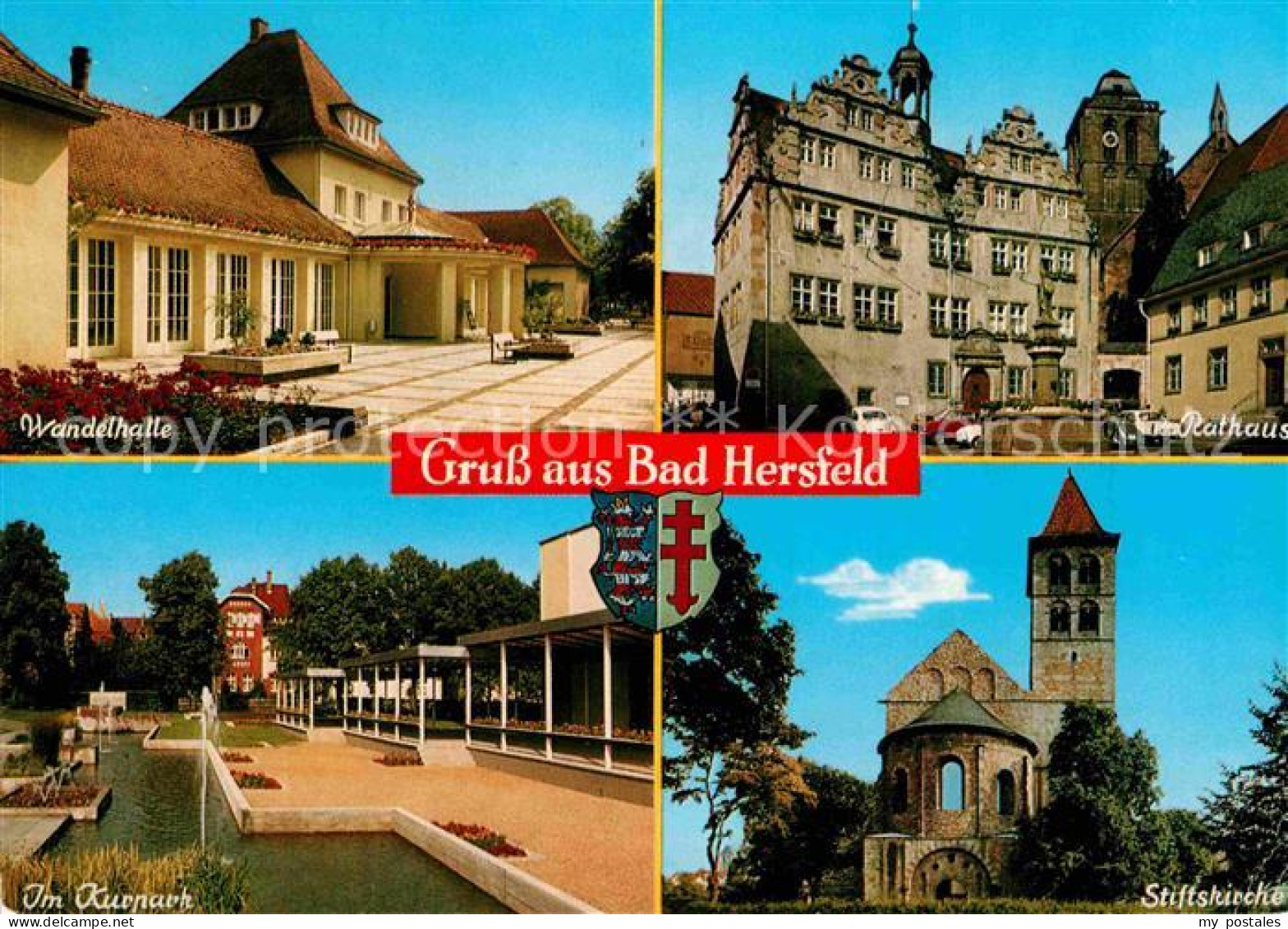 72848940 Bad Hersfeld Wandelhalle Rathaus Kurpark Stiftskirche Bad Hersfeld - Bad Hersfeld