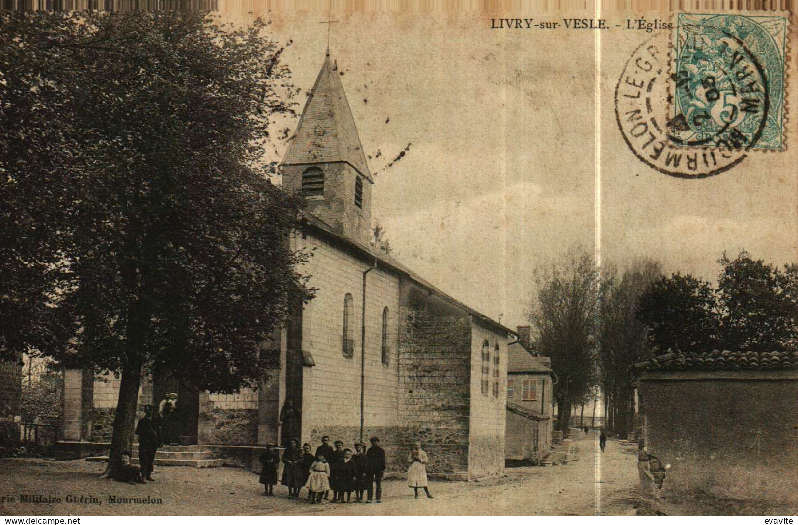 CPA  (51)     LIVRY-sur-VESLE    L'Eglise - Autres & Non Classés