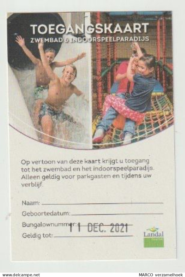 Carte D'entrée-toegangskaart-ticket: LANDAL Hoog Vaals Vaals (NL) - Tickets D'entrée