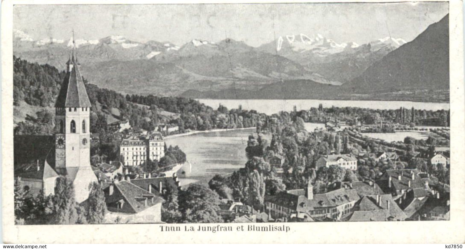 Thun - Mini Postcard - Thoune / Thun