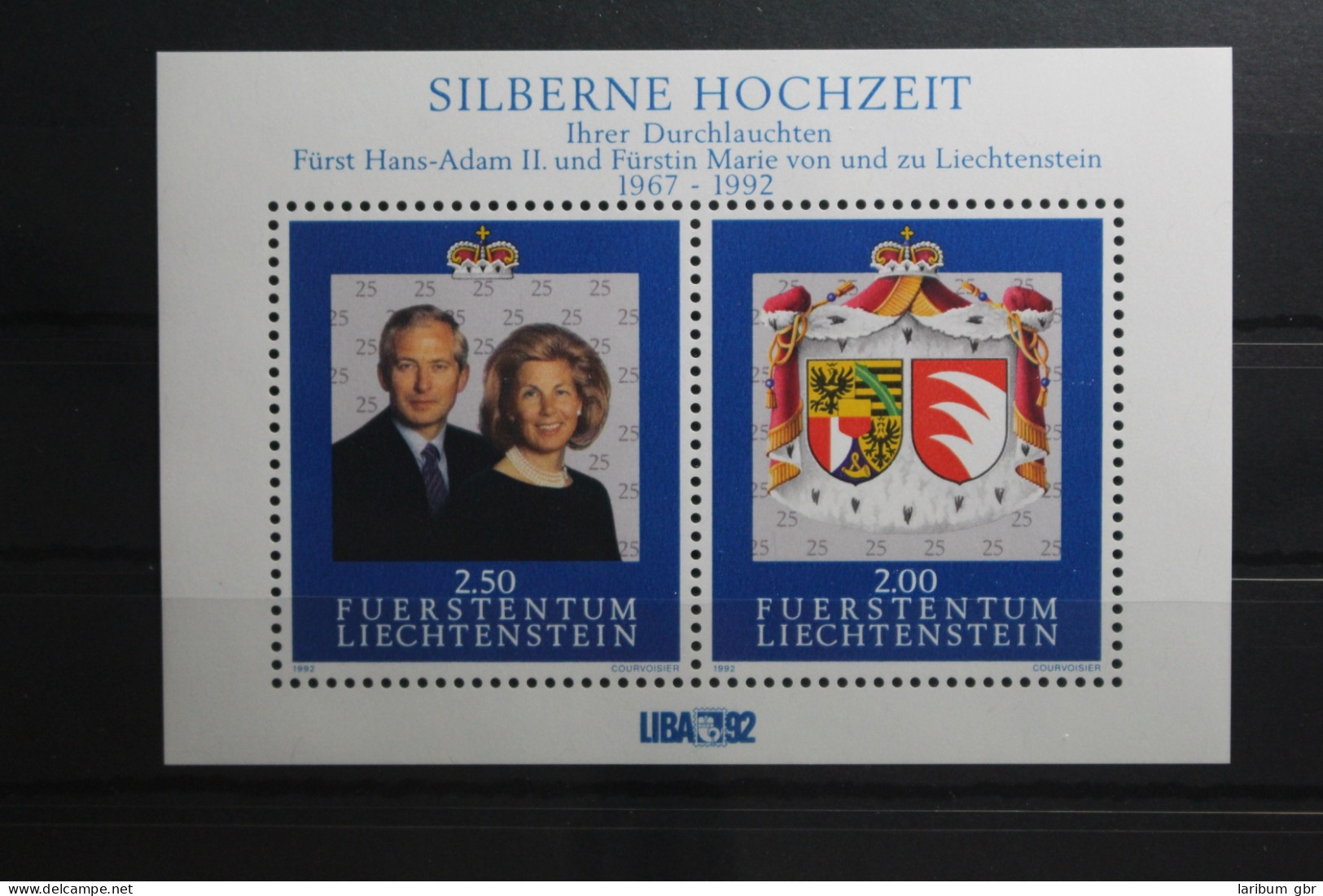 Liechtenstein Block 14 Mit 1039-1040 Postfrisch #TU819 - Sonstige & Ohne Zuordnung