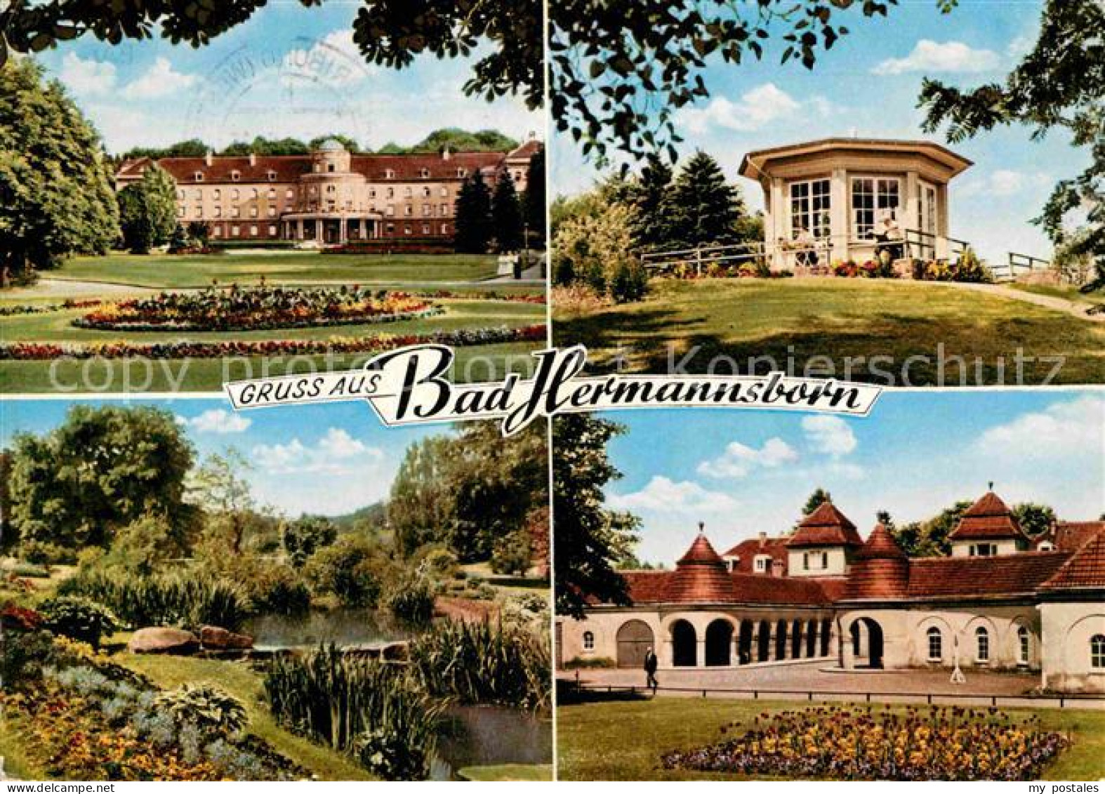 72848785 Bad Hermannsborn Kurhaeuser Pavillon Park Teich Bad Hermannsborn - Bad Driburg