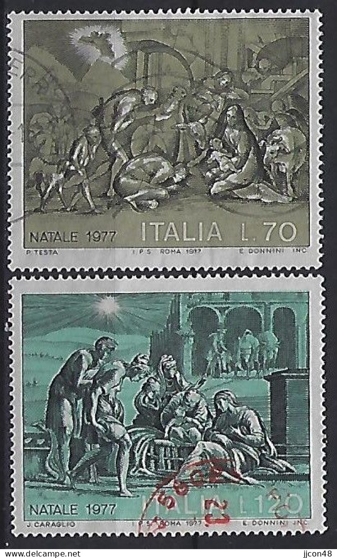 Italy 1977  Weihnachten  (o) Mi.1596-1597 - 1971-80: Oblitérés