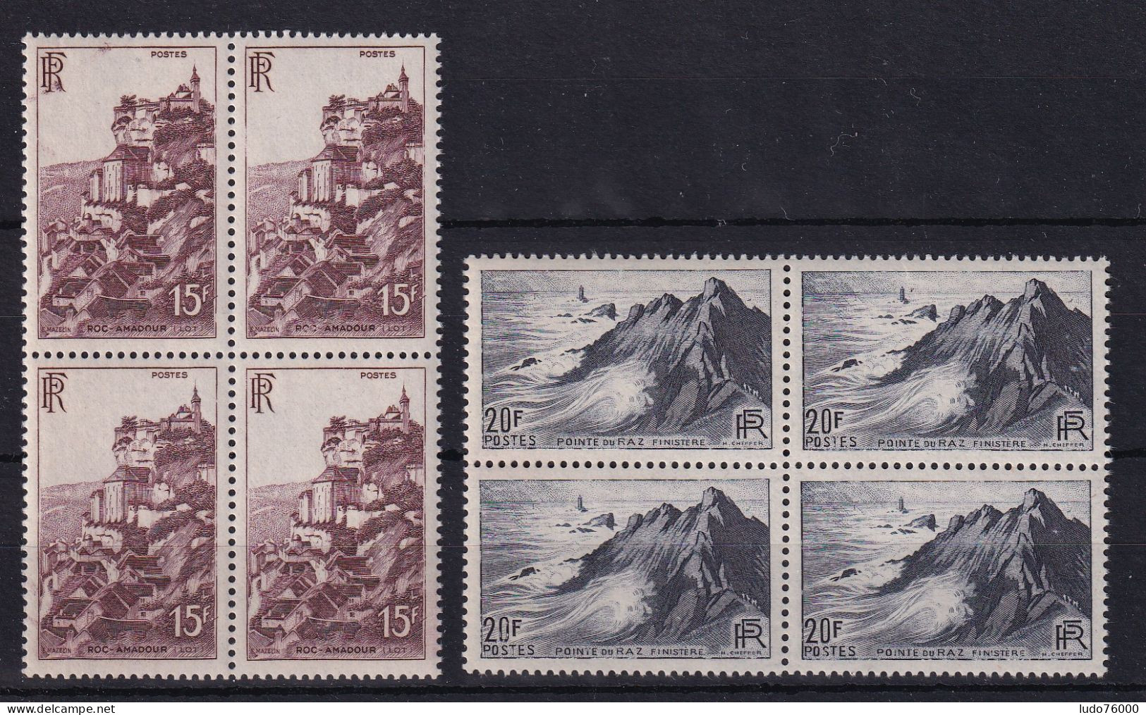 D 810 / LOT N° 763/764 BLOC DE 4 NEUF** COTE 18€ - Collections