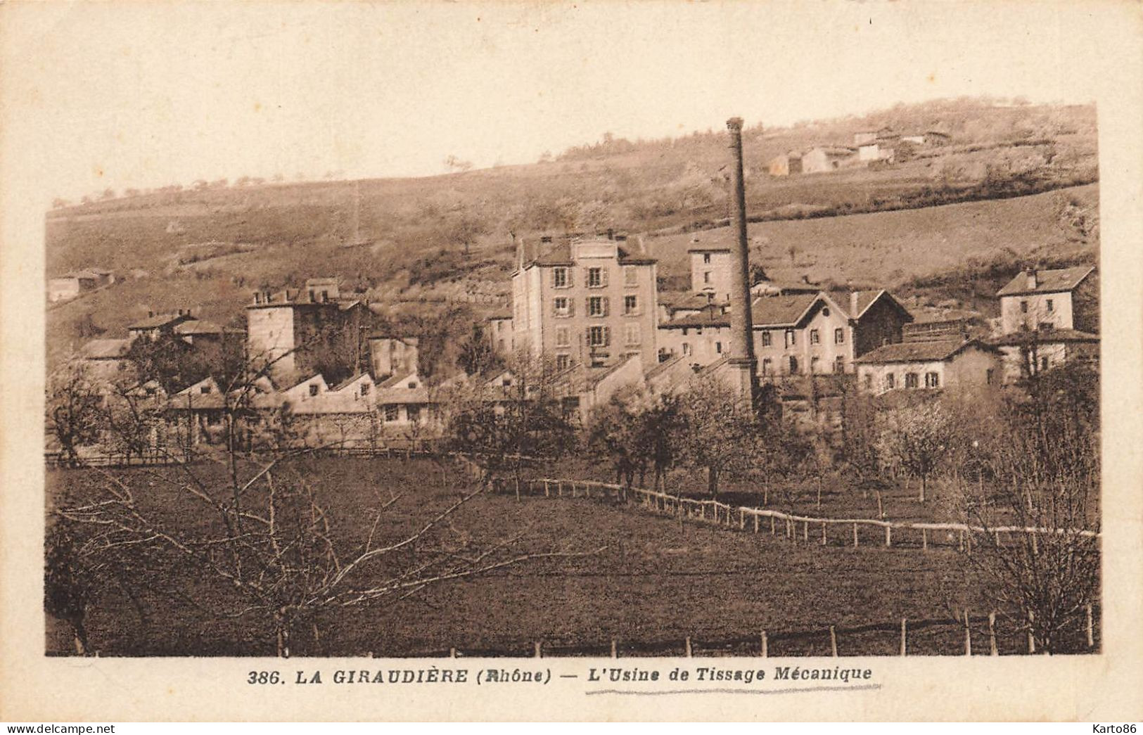 La Giraudière * Vue Sur L'usine De Tissage Mécanique * Industrie Cheminée - Sonstige & Ohne Zuordnung