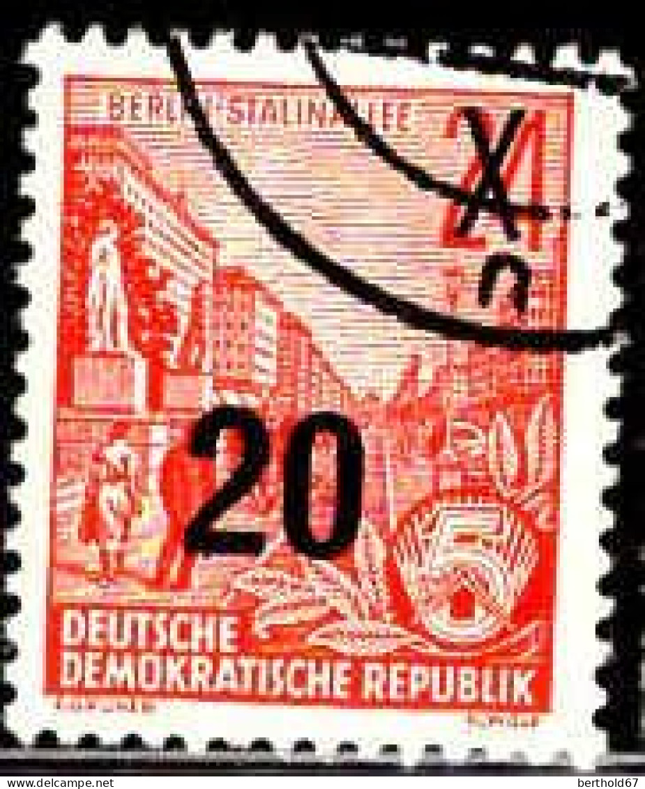 Rda Poste Obl Yv: 180 Mi:439a Berlin Stalinallee (Beau Cachet Rond) - Oblitérés