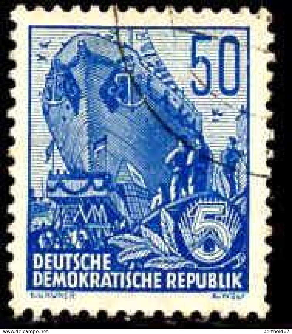 Rda Poste Obl Yv: 193 Mi:457 Chantier Naval (Beau Cachet Rond) - Used Stamps