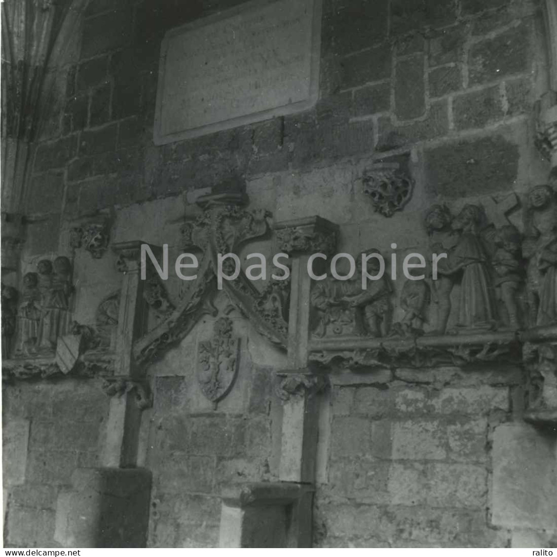 CADOUIN Vers 1960 Cloitre Photo 14 X 14 Cm DORDOGNE - Orte