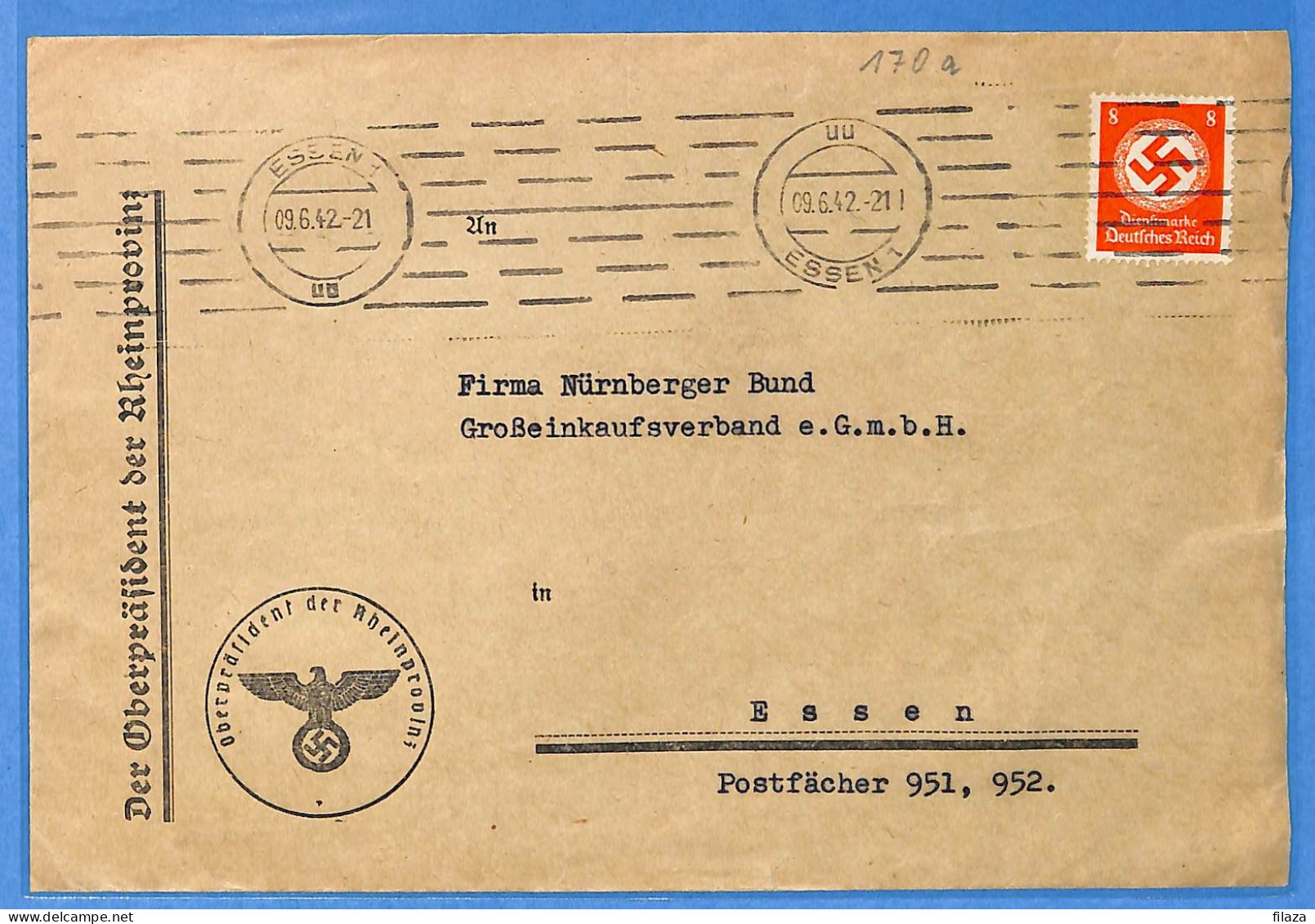 Allemagne Reich 1942 - Lettre De Essen - G33242 - Lettres & Documents