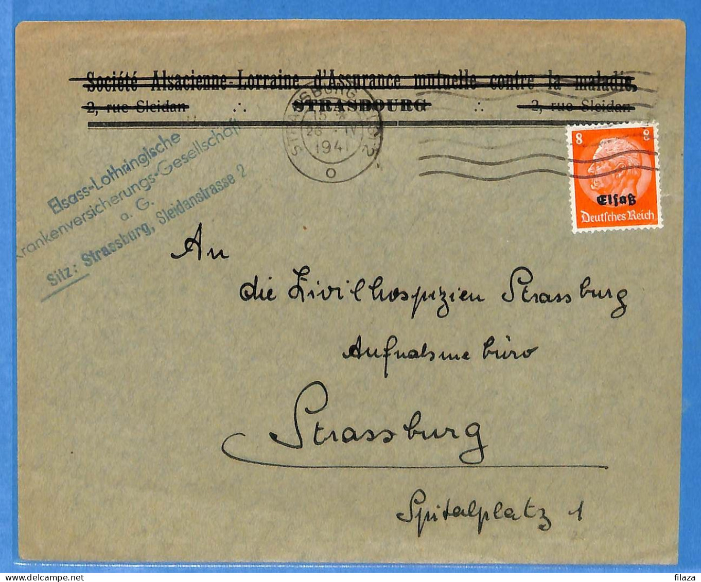 Allemagne Reich 1941 - Lettre De Strassburg - G33232 - Storia Postale