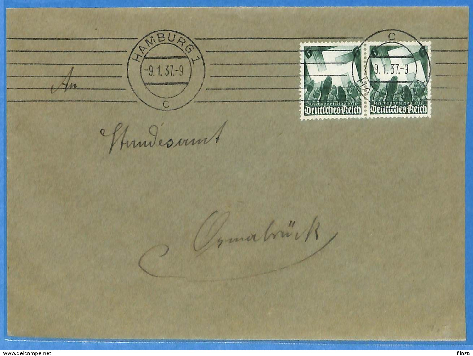 Allemagne Reich 1937 - Lettre De Hamburg - G33220 - Storia Postale