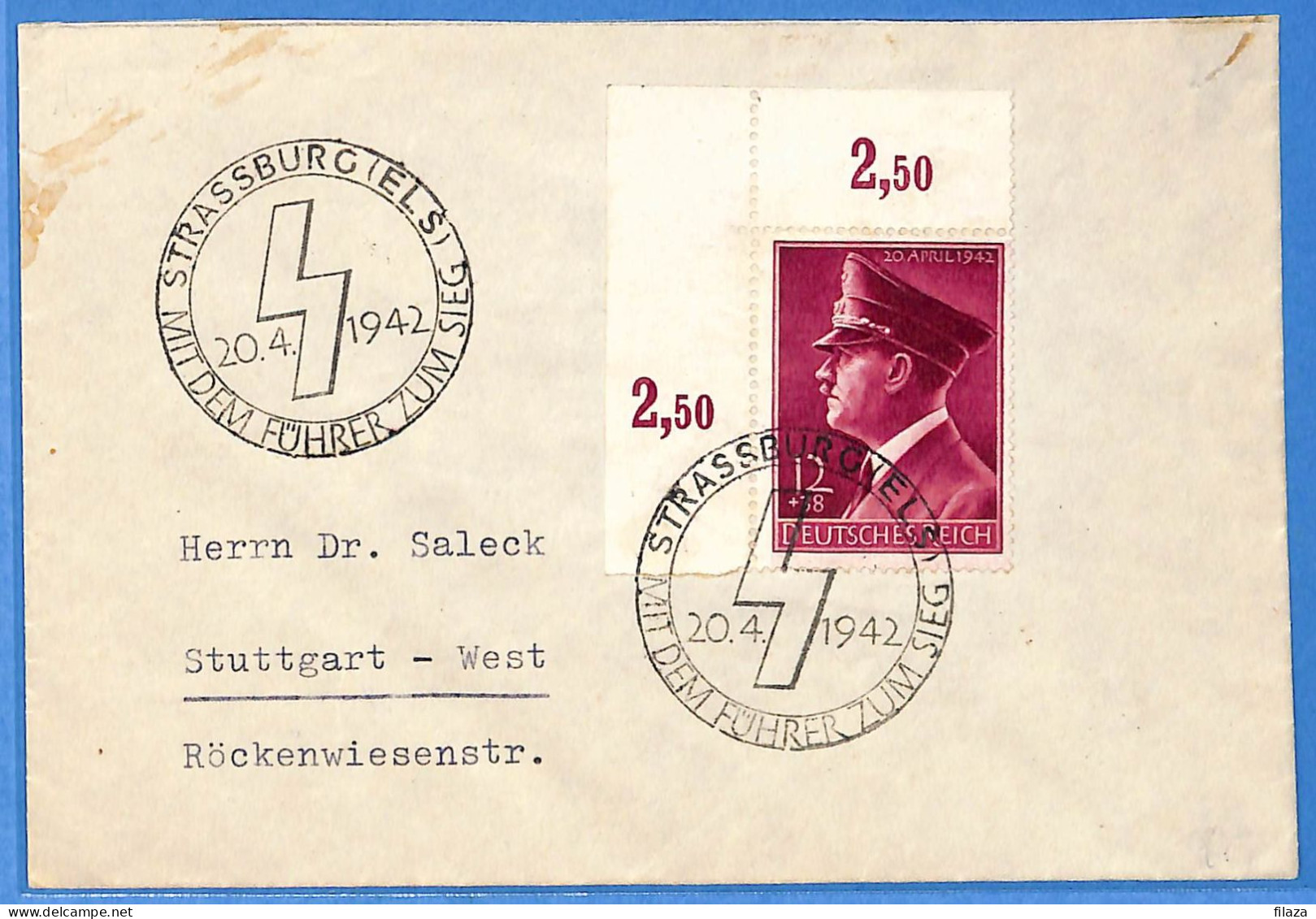 Allemagne Reich 1942 - Lettre De Strassburg - G33214 - Briefe U. Dokumente