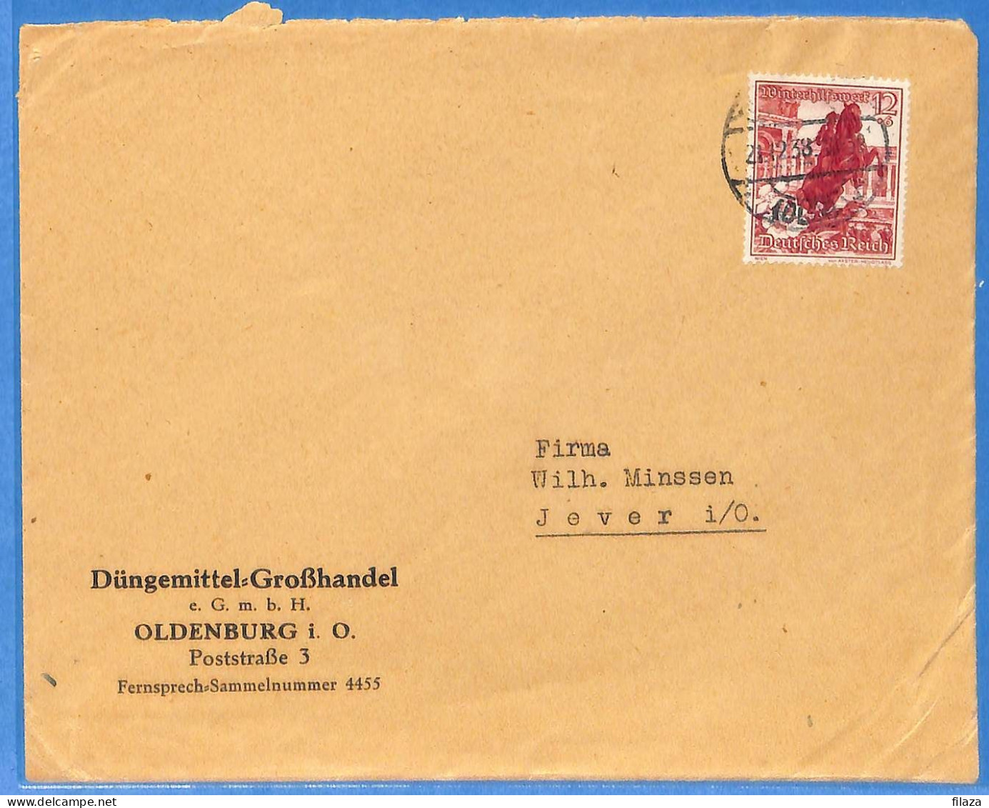 Allemagne Reich 1938 - Lettre De Oldenburg - G33208 - Lettres & Documents