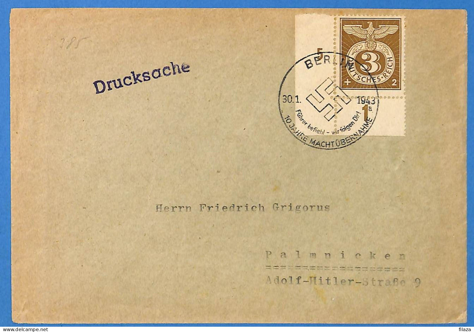 Allemagne Reich 1943 - Lettre De Berlin - G33202 - Briefe U. Dokumente
