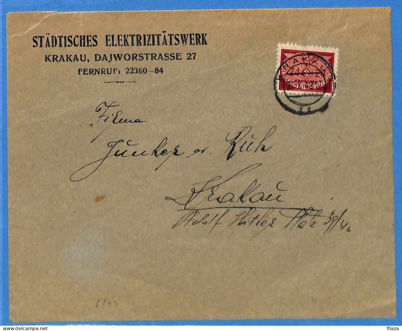 Allemagne Reich 1942 - Lettre De Krakau - G33200 - Briefe U. Dokumente