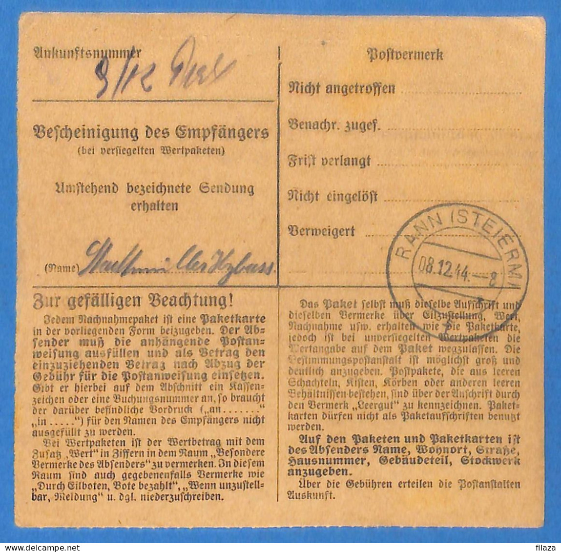 Allemagne Reich 1944 - Carte Postale De Graz - G33167 - Briefe U. Dokumente