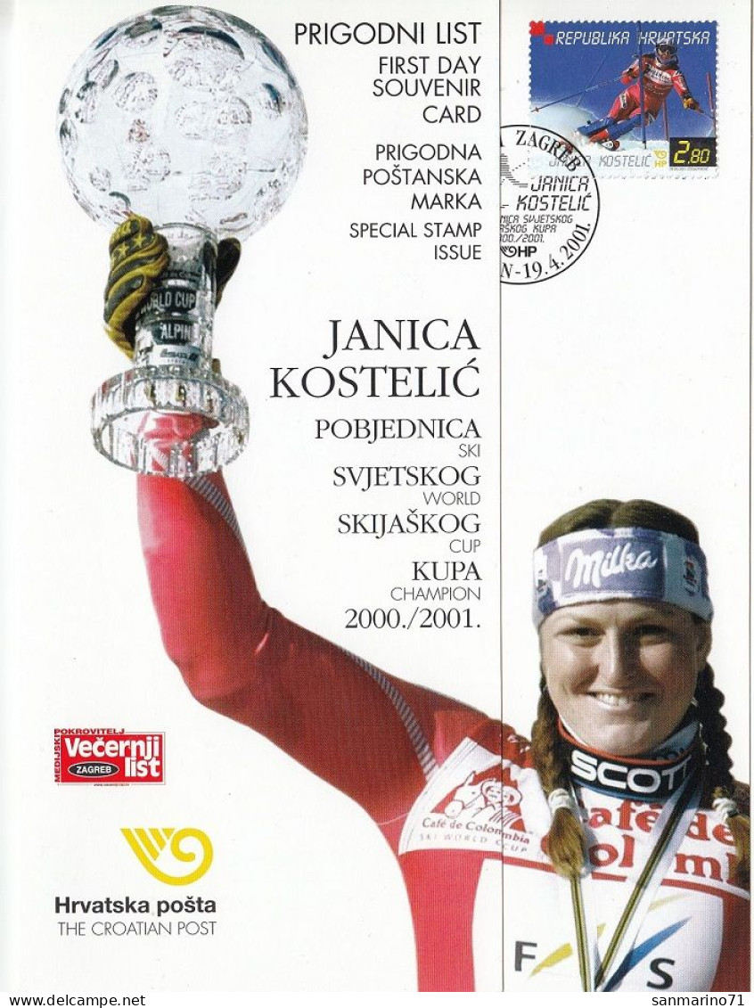 CROATIA First Day Panes 568 - Skisport