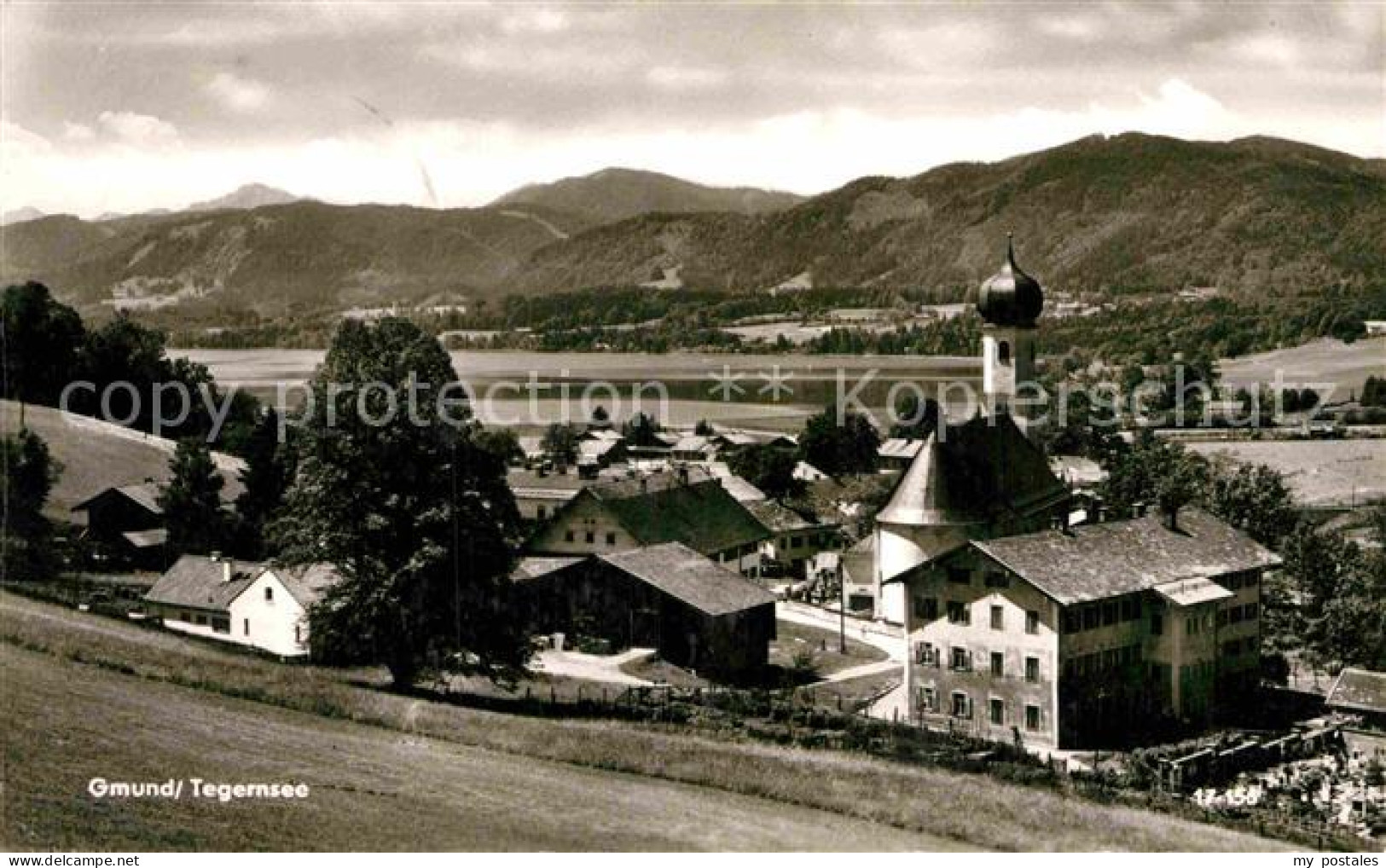 72848223 Gmund Tegernsee Kirche Panorama Gmund A.Tegernsee - Autres & Non Classés