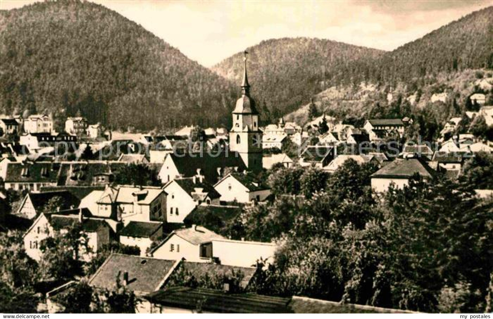 72848193 Friedrichroda Panorama Kirche Friedrichroda - Friedrichroda