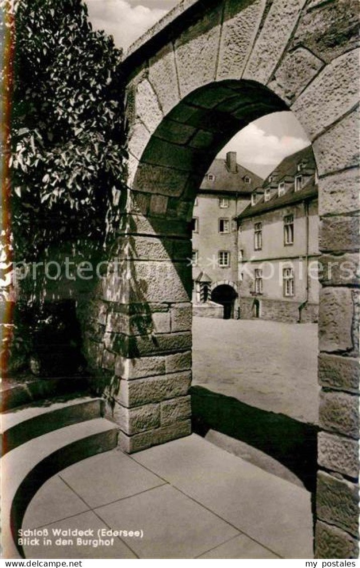 72848183 Waldeck Edersee Schloss Burghof Waldeck - Other & Unclassified