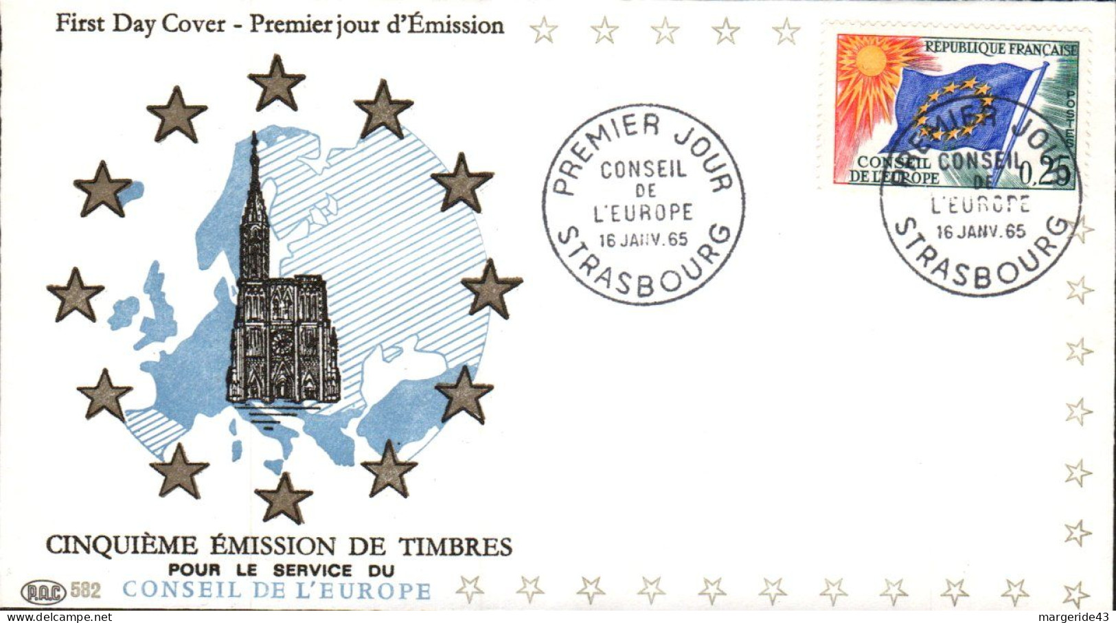 FDC 1965 CONSEIL DE L'EUROPE - 1960-1969