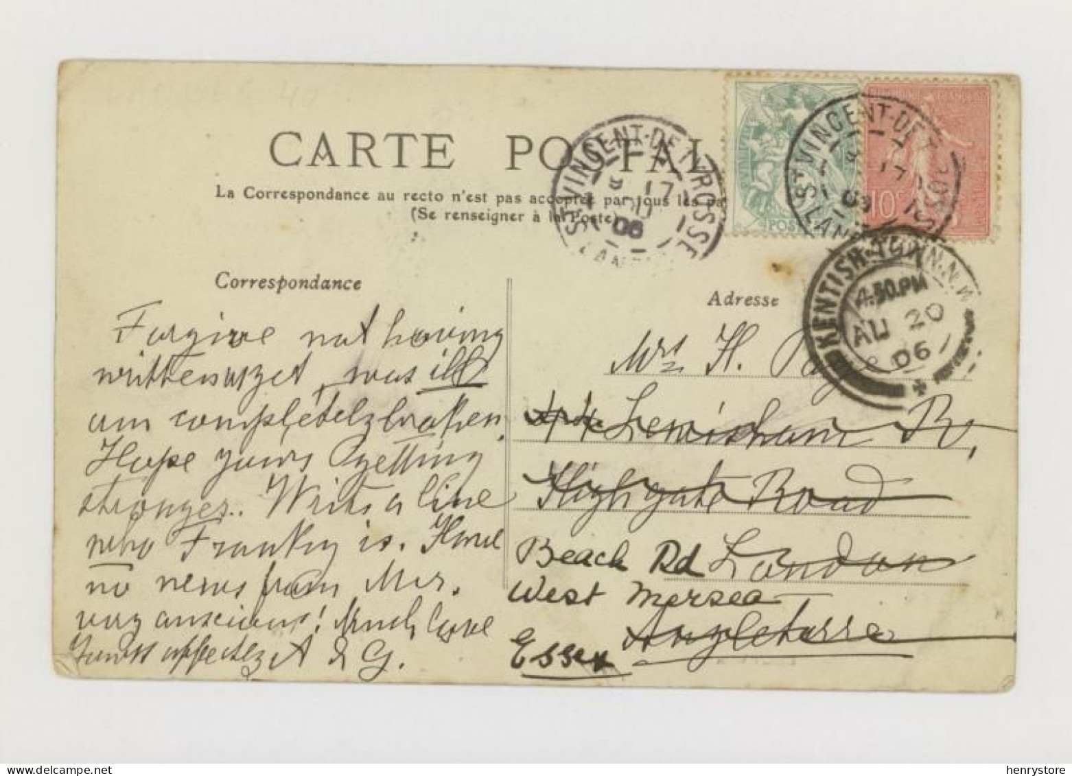 SAINT-MARTIN-de-HINX : Les Ecoles, 1906 (z4142) - Other & Unclassified