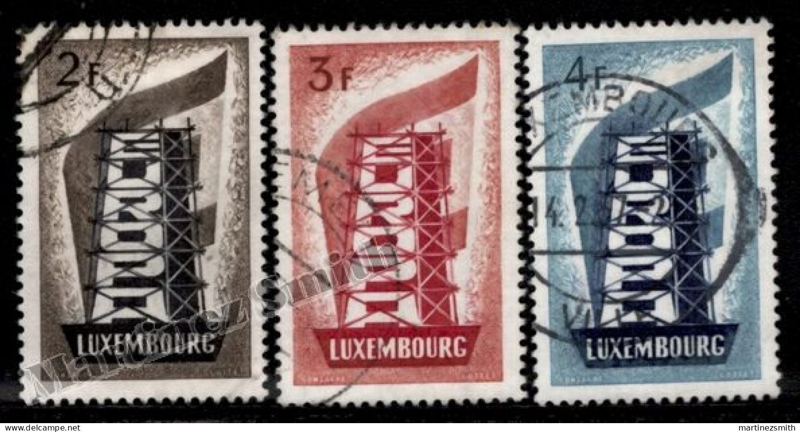 Luxembourg 1956 Yvert 514-16, Europa Cept. - Cancelled - Used Stamps