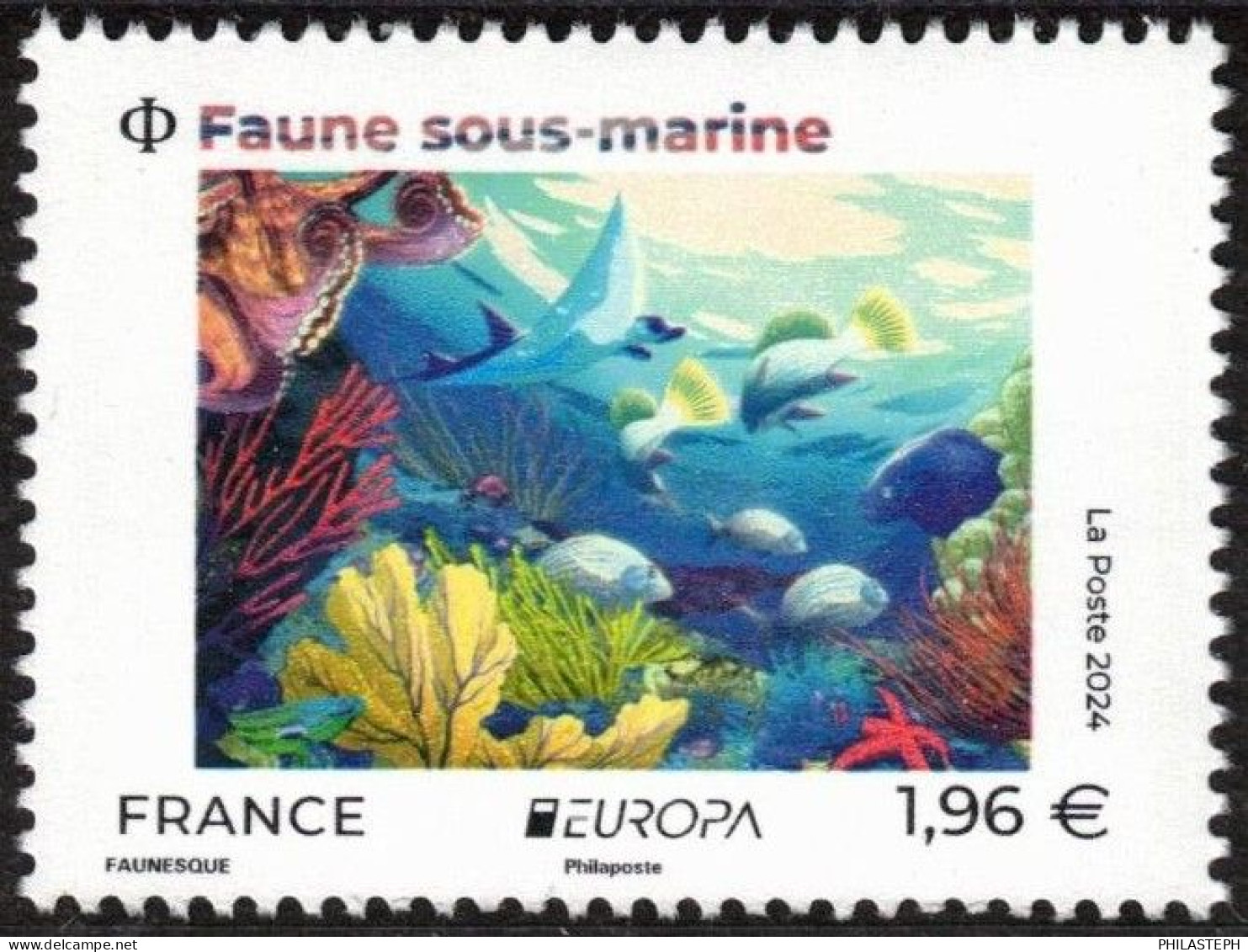 FRANCE 2024 - Europa - Faune Sous-marine - Neuf ** - Ongebruikt