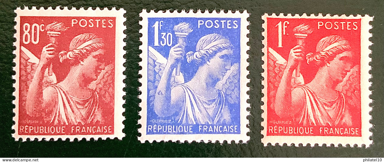 1940 FRANCE N 431/432/434 -TYPE IRIS - NEUF* - 1939-44 Iris