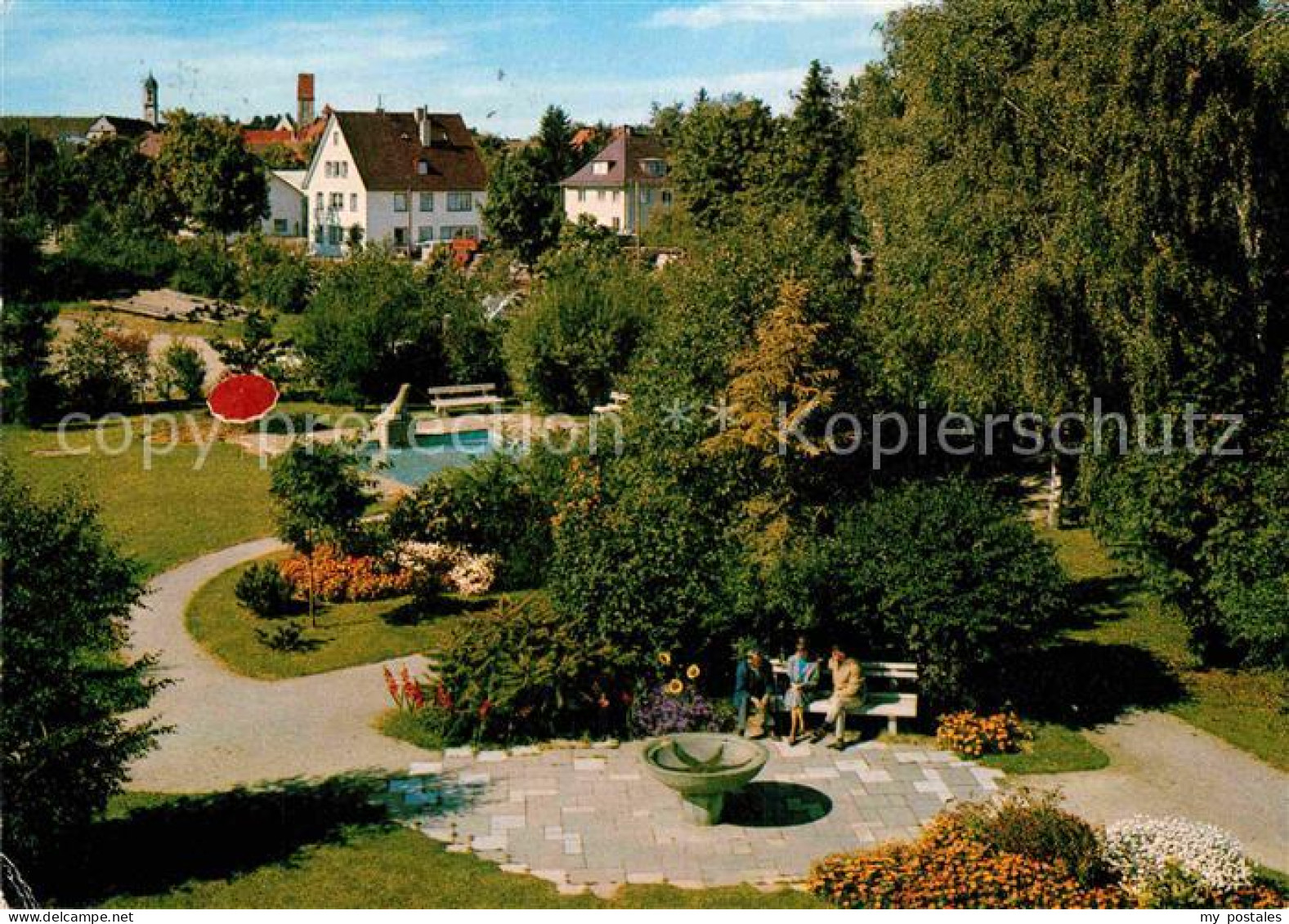 72847669 Woerishofen Bad Park An Kaufbeurer Strasse Mit Klosterkirche Bad Woeris - Bad Woerishofen