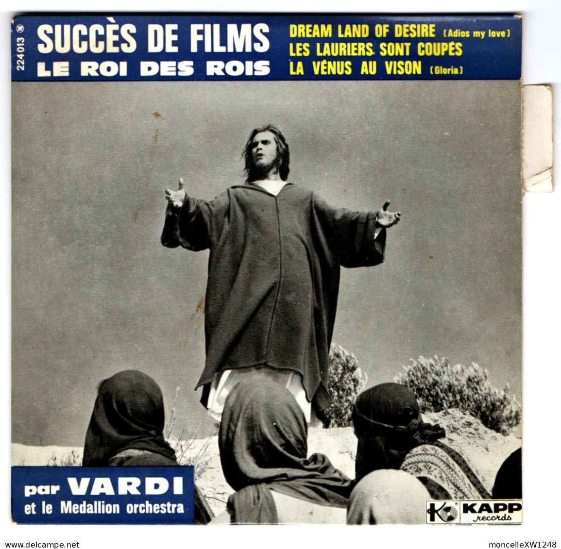 Vardi Et Le Médallion Orchestra - 45 T EP Le Roi Des Rois (1962) - 45 Toeren - Maxi-Single