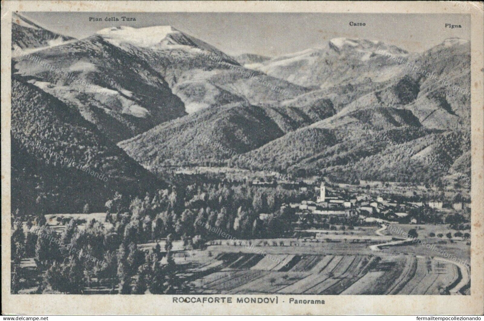 Cs426 Cartolina Roccaforte Mondovi' Panorama Provincia Di Cuneo Piemonte - Cuneo