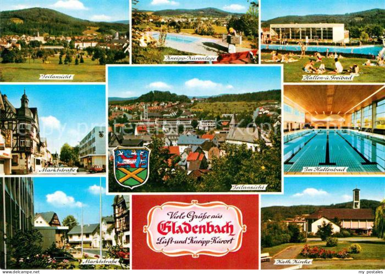 72847648 Gladenbach Hallenbad Marktstrasse Freibad Kneippanlagen Gladenbach - Andere & Zonder Classificatie