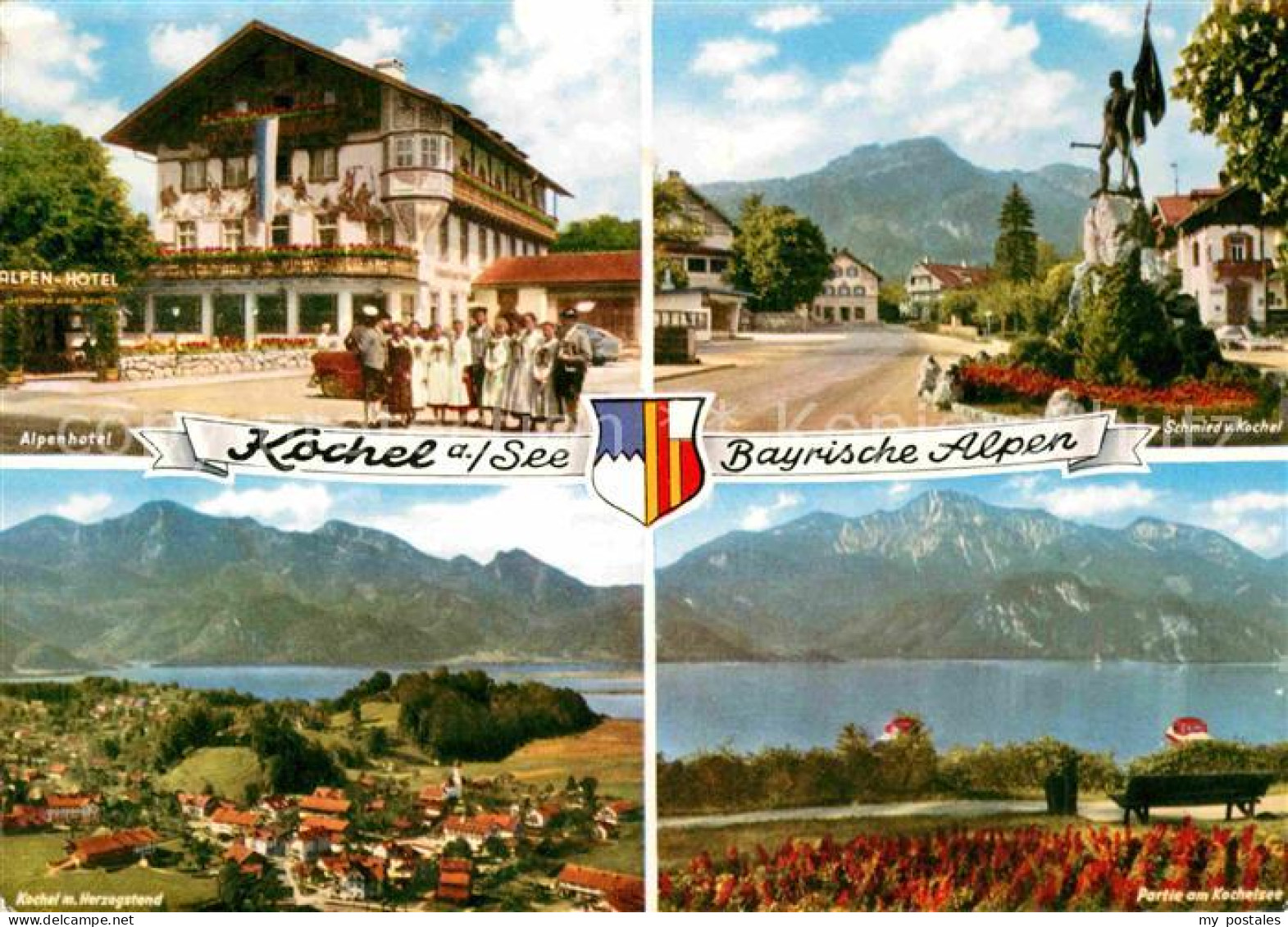 72847646 Kochel See Schmied Von Kochel Denkmal Kochelsee Herzogenstadn Alpenhote - Sonstige & Ohne Zuordnung