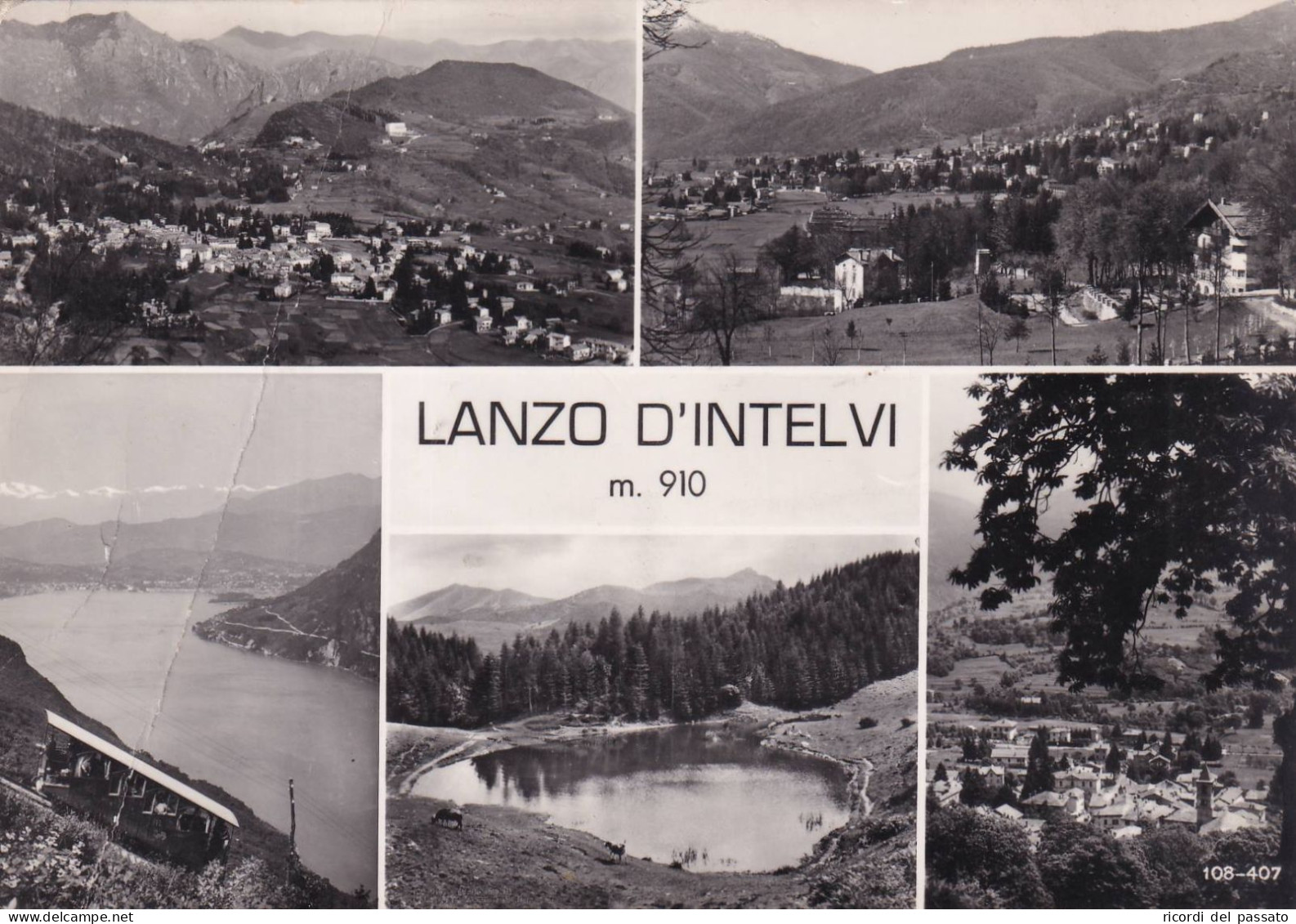 Cartolina Lanzo D'intelvi ( Como ) Vedutine - Como