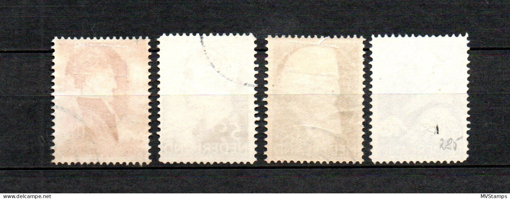 Netherlands 1935 Set Stamps Artists (Michel 282/85) Nice Used - Used Stamps