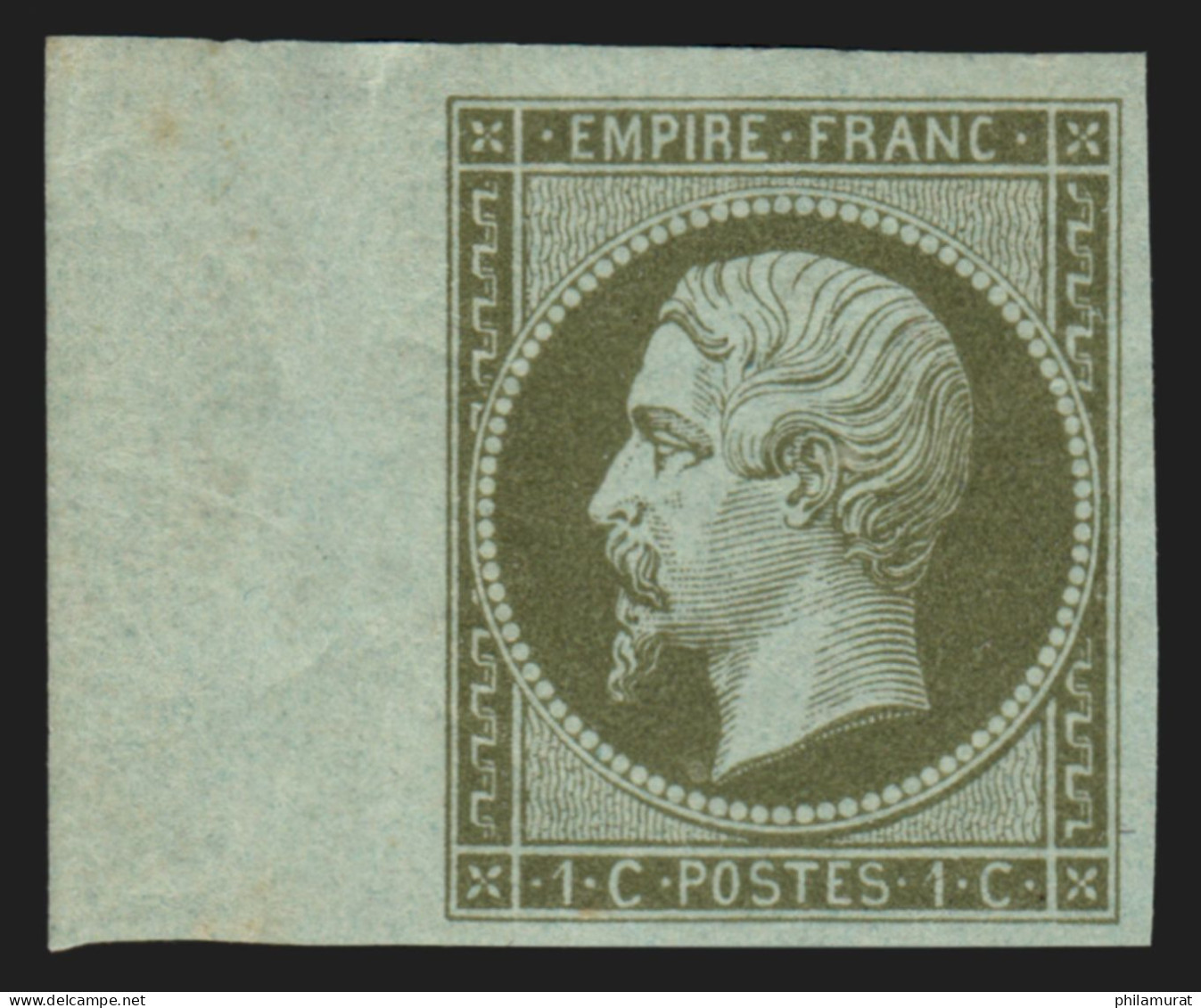 N°11, Bord De Feuille, 1c Olive, Neuf ** Sans Charnière - SUPERBE D'ASPECT - 1853-1860 Napoléon III.