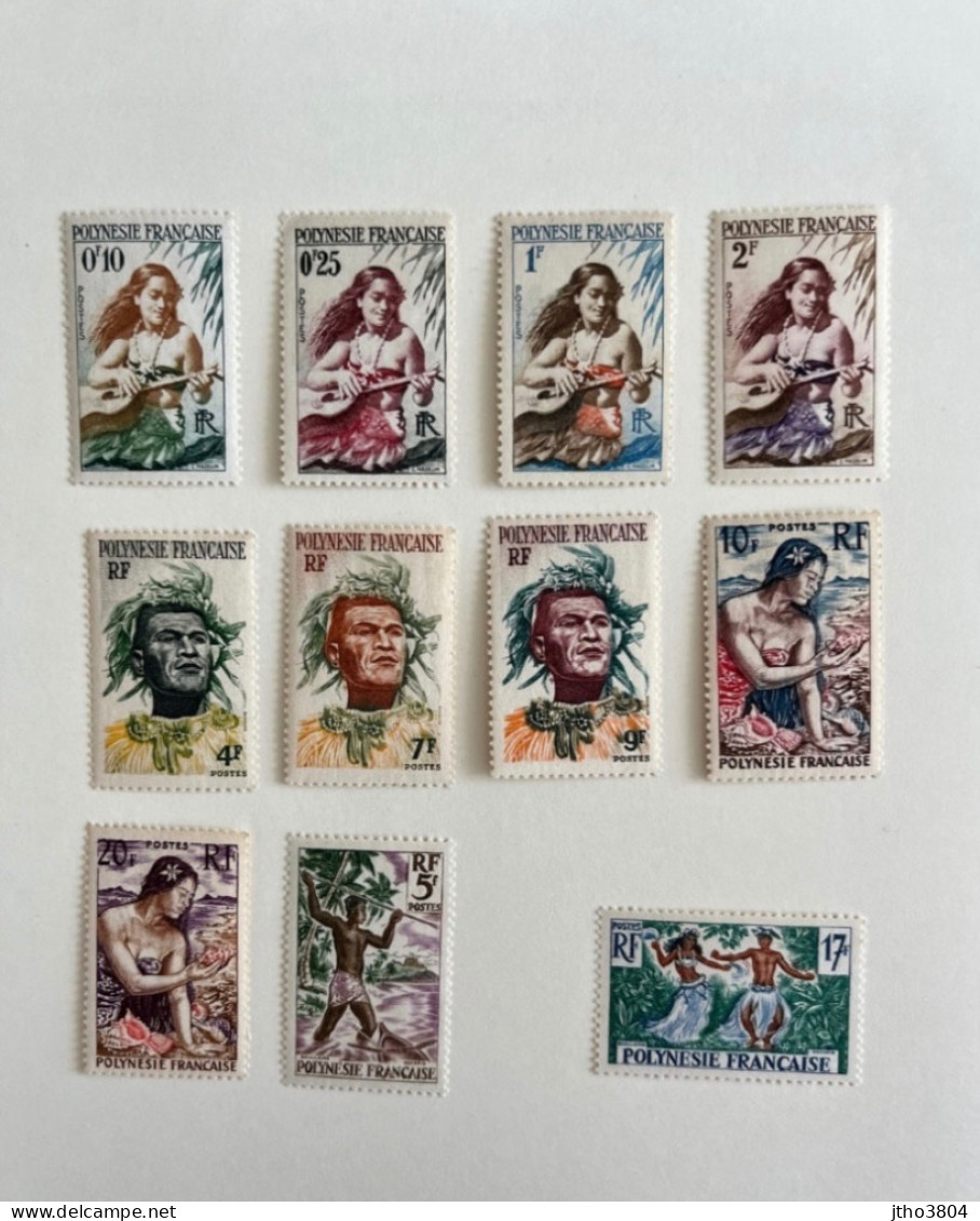 POLYNÉSIE FRANCAISE 1958 11v Neuf Cote 37€  MNH ** YT 1 A 11 Mi FRENCH POLYNESIA FRANZOSISCH POLYNESIEN - Unused Stamps