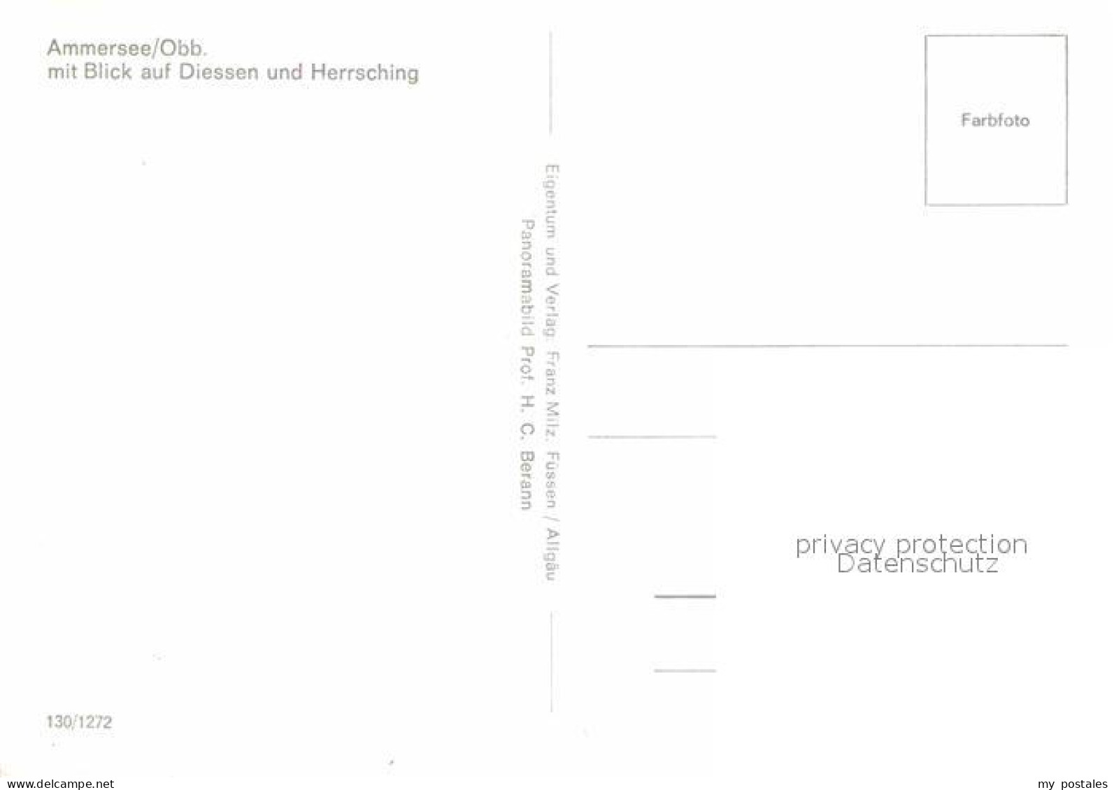 72847072 Ammersee Diessen Herrsching Fliegeraufnahme Achselschwang - Other & Unclassified