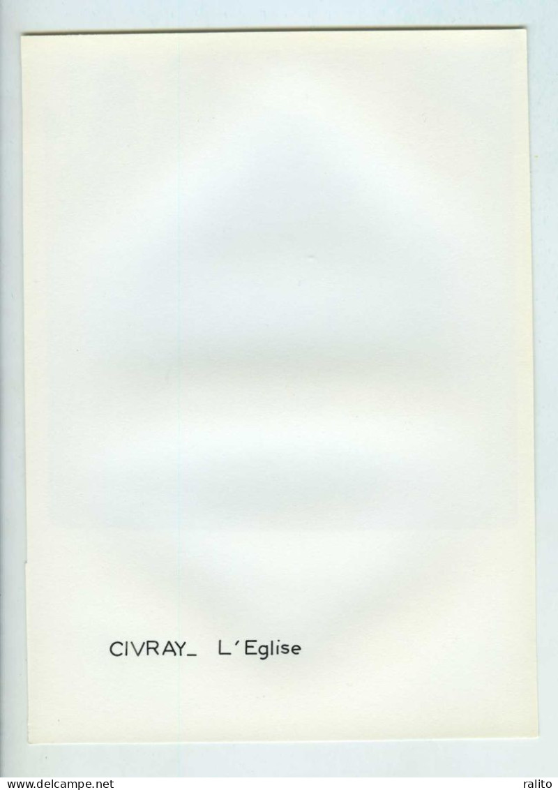 CIVRAY Vers 1960 L'église Photo 14 X 14 Cm VIENNE - Orte