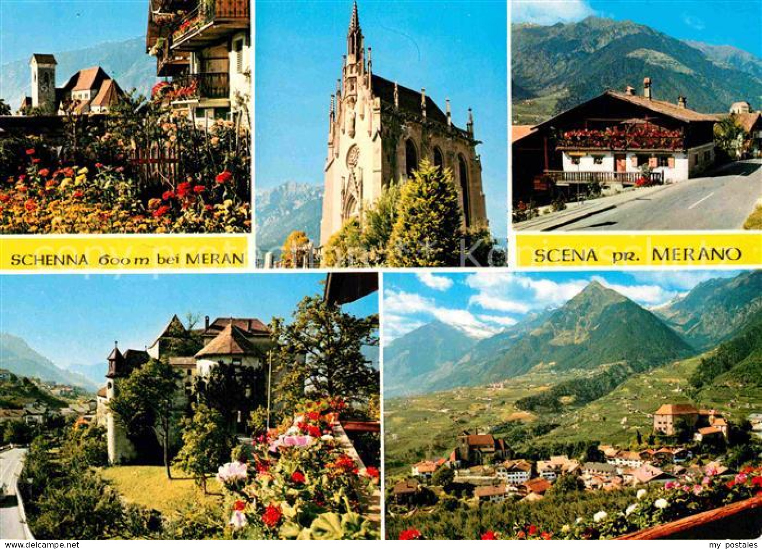 72846909 Schenna Meran Kirche Panoramen Italien - Sonstige & Ohne Zuordnung