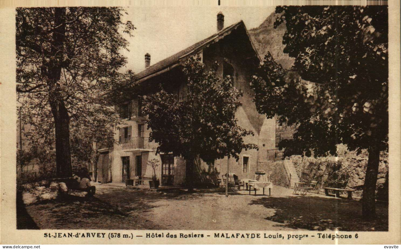 CPA  (73)       ST-JEAN-d'ARVEY   Hôtel Des Rosiers - Andere & Zonder Classificatie