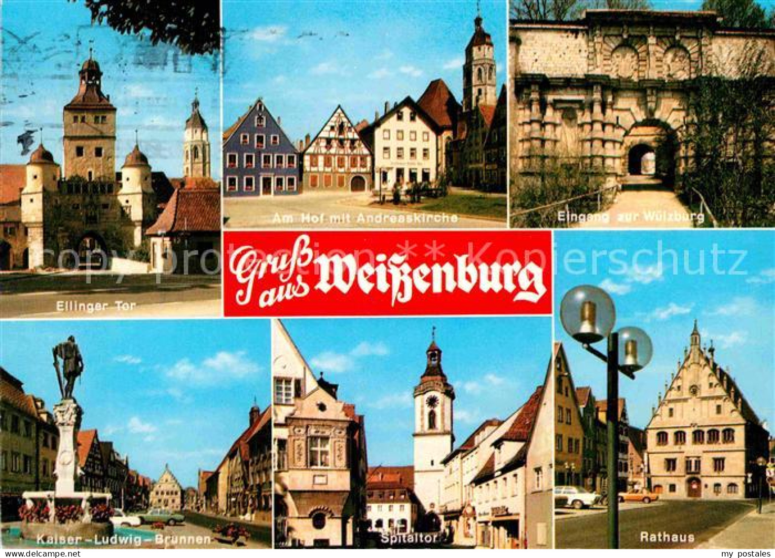72846903 Weissenburg Bayern Rathaus Wuelzburg Ellinger Tor Weissenburg I.Bay. - Duisburg
